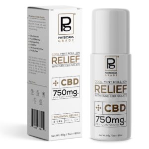 Cool Mint Roll-On Relief + 750mg CBD